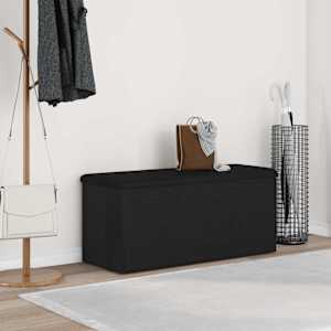 Úložná lavice Černý dub 102 x 42 x 45 cm kompozitní dřevo - obrázek 1