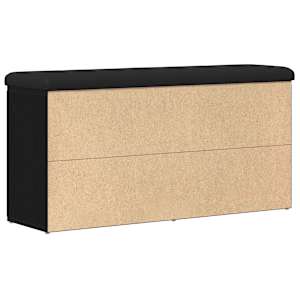 Lavička na boty Černý dub 102 x 32 x 50 cm Kompozitní dřevo - obrázek 7