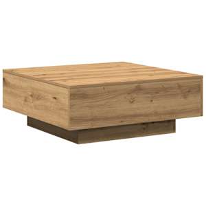 Konferenční stolek Artisanový dub 80 x 80 x 31 cm - obrázek 2