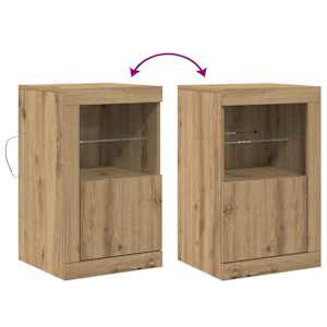 LED komoda 2 pcs Artisanový dub 41 x 37 x 67 cm - obrázek 13