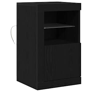 LED komoda Černý dub 41 x 37 x 67 cm kompozitní dřevo - obrázek 2