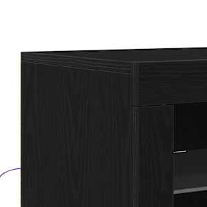 LED komoda 2 pcs Černý dub 41 x 37 x 67 cm kompozitní dřevo - obrázek 10