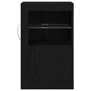 LED komoda 2 pcs Černý dub 41 x 37 x 67 cm kompozitní dřevo - obrázek 6