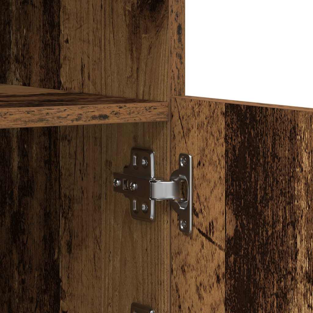 Old Wood LED világítással ellátott Könyvespolc 60x37x67 cm 