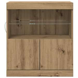 LED komoda Hnědá 60,5 x 37 x 67 cm kompozitní dřevo - obrázek 6