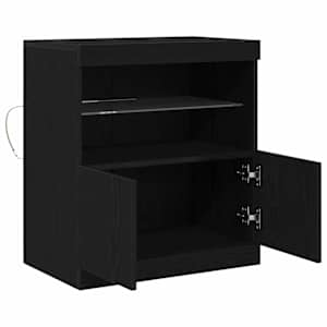 LED komoda Černá 60,5 x 37 x 67 cm kompozitní dřevo - obrázek 7