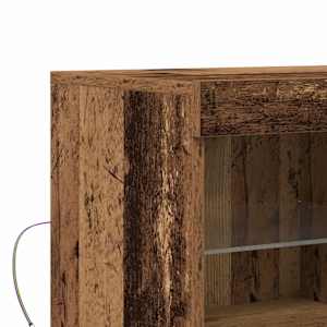 LED komoda Hnědá 81 x 37 x 66,5 cm kompozitní dřevo - obrázek 9