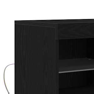 LED komoda Černá 81 x 37 x 66,5 cm kompozitní dřevo - obrázek 9