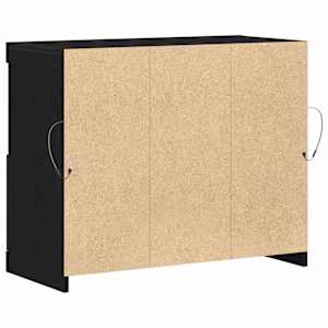 LED komoda Černá 81 x 37 x 66,5 cm kompozitní dřevo - obrázek 6