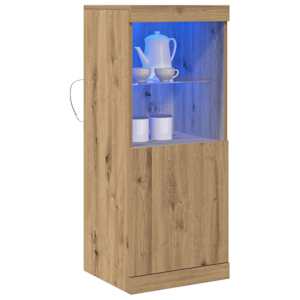 LED komoda Artisanový dub 41 x 37 x 100 cm kompozitní dřevo - obrázek 3