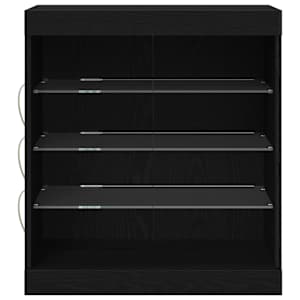 LED komoda Černý dub 60,5 x 37 x 67 cm kompozitní dřevo - obrázek 6