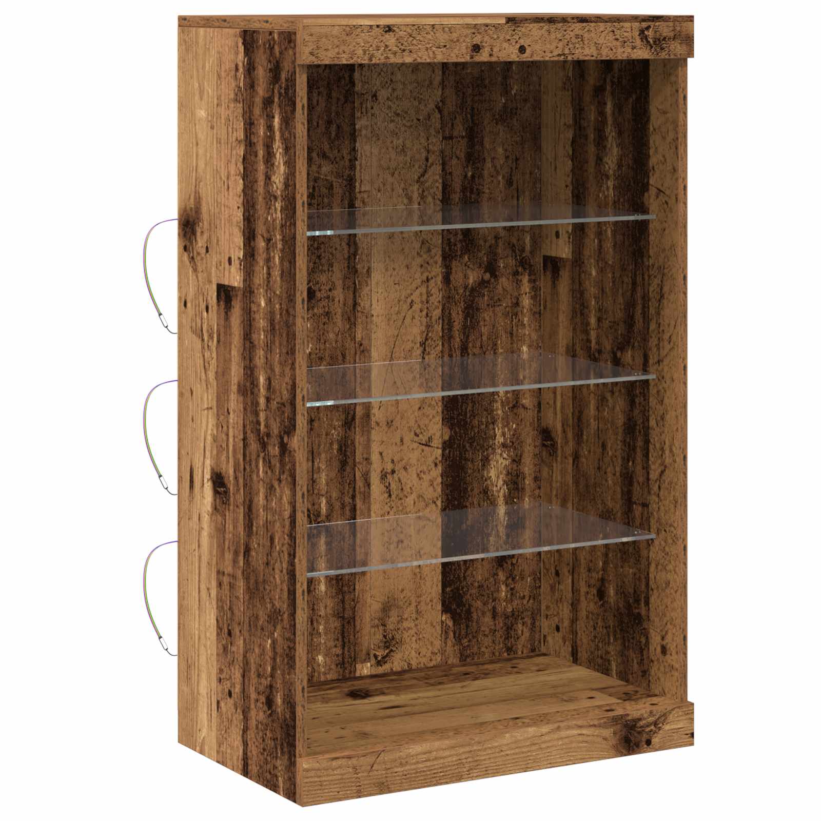 Thumbnail - vidaXL LED-Sideboard Altholz 60,5 x 37 x 100 cm Holzwerkstoff