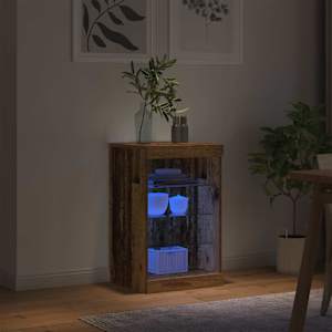 LED komoda Staré dřevo 41 x 37 x 67 cm kompozitní dřevo - obrázek 4