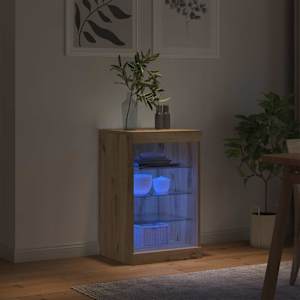 LED komoda Artisanový dub 41 x 37 x 67 cm kompozitní dřevo - obrázek 4