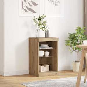 LED komoda Artisanový dub 41 x 37 x 67 cm kompozitní dřevo - obrázek 1
