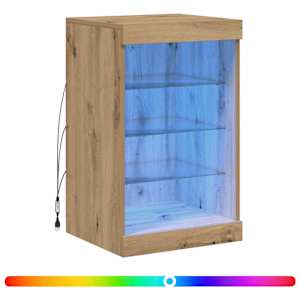 LED komoda Artisanový dub 41 x 37 x 67 cm kompozitní dřevo - obrázek 5