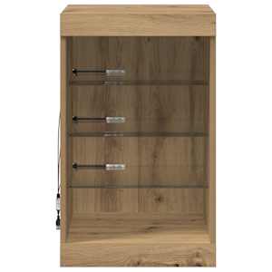 LED komoda Artisanový dub 41 x 37 x 67 cm kompozitní dřevo - obrázek 6