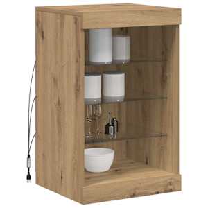 LED komoda Artisanový dub 41 x 37 x 67 cm kompozitní dřevo - obrázek 3