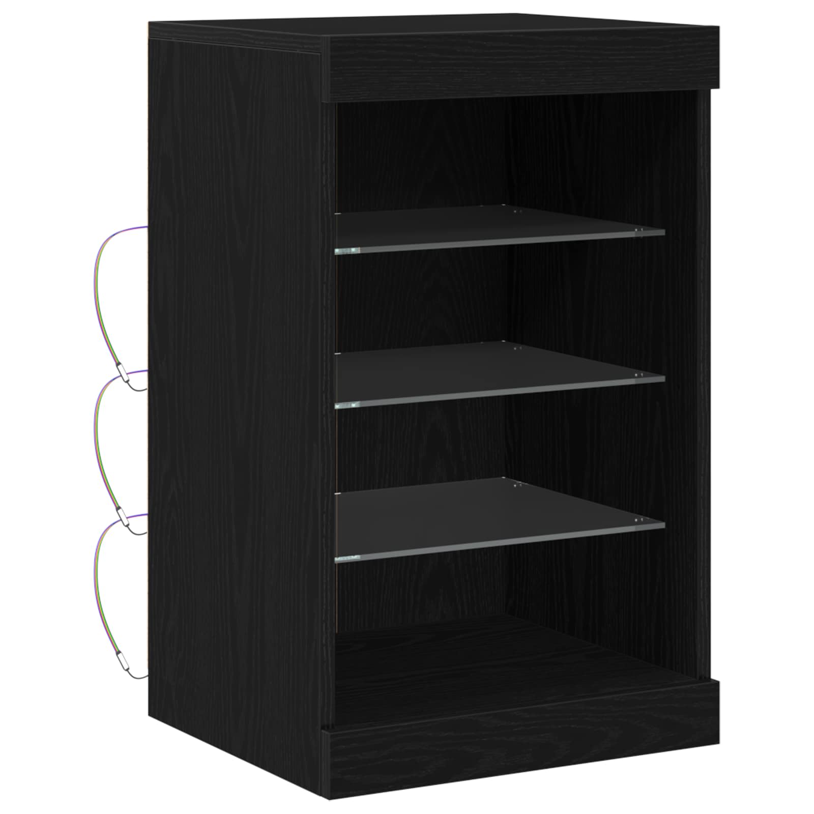 Dressoir met LED-verlichting 41x37x67 cm bruin eikenkleur - Afbeelding 5