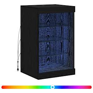 LED komoda Černý dub 41 x 37 x 67 cm kompozitní dřevo - obrázek 5
