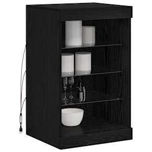 LED komoda Černý dub 41 x 37 x 67 cm kompozitní dřevo - obrázek 3