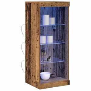 LED komoda Staré dřevo 41 x 37 x 100 cm kompozitní dřevo - obrázek 3