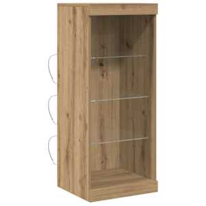 LED komoda Artisanový dub 41 x 37 x 100 cm kompozitní dřevo - obrázek 2