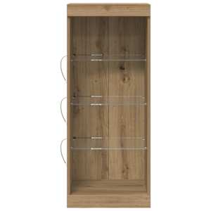 LED komoda Artisanový dub 41 x 37 x 100 cm kompozitní dřevo - obrázek 6