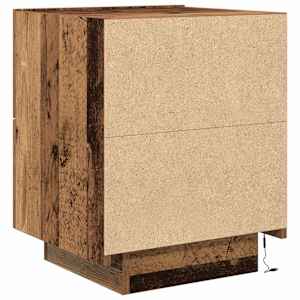 Noční skříňka se zásuvkou 2 pcs Staré dřevo 45 x 40 x 55 cm - obrázek 10