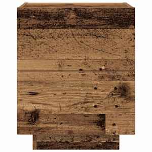 Noční skříňka se zásuvkou 2 pcs Staré dřevo 45 x 40 x 55 cm - obrázek 8