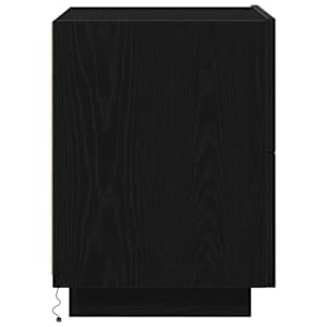 Noční skříňka 2 pcs Černý dub 45 x 40 x 55 cm kompozitní dřevo - obrázek 9