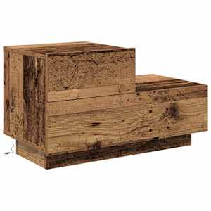 Noční skříňka Staré dřevo 70 x 36 x 40,5 cm kompozitní dřevo - obrázek 2
