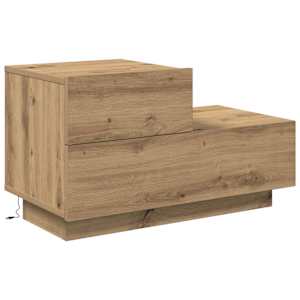 Noční skříňka Artisanový dub 70 x 36 x 40,5 cm kompozitní dřevo - obrázek 2