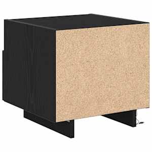 Noční skříňka 2 pcs Černý dub 40 x 39 x 37 cm kompozitní dřevo - obrázek 10