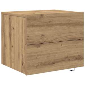 Noční skříňka Artisanový dub 50 x 39 x 41 cm kompozitní dřevo - obrázek 2