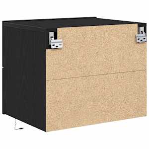 Noční skříňka 2 pcs Černý dub 50 x 39 x 41 cm kompozitní dřevo - obrázek 10