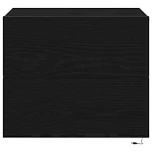 Noční skříňka 2 pcs Černý dub 50 x 39 x 41 cm kompozitní dřevo - obrázek 8