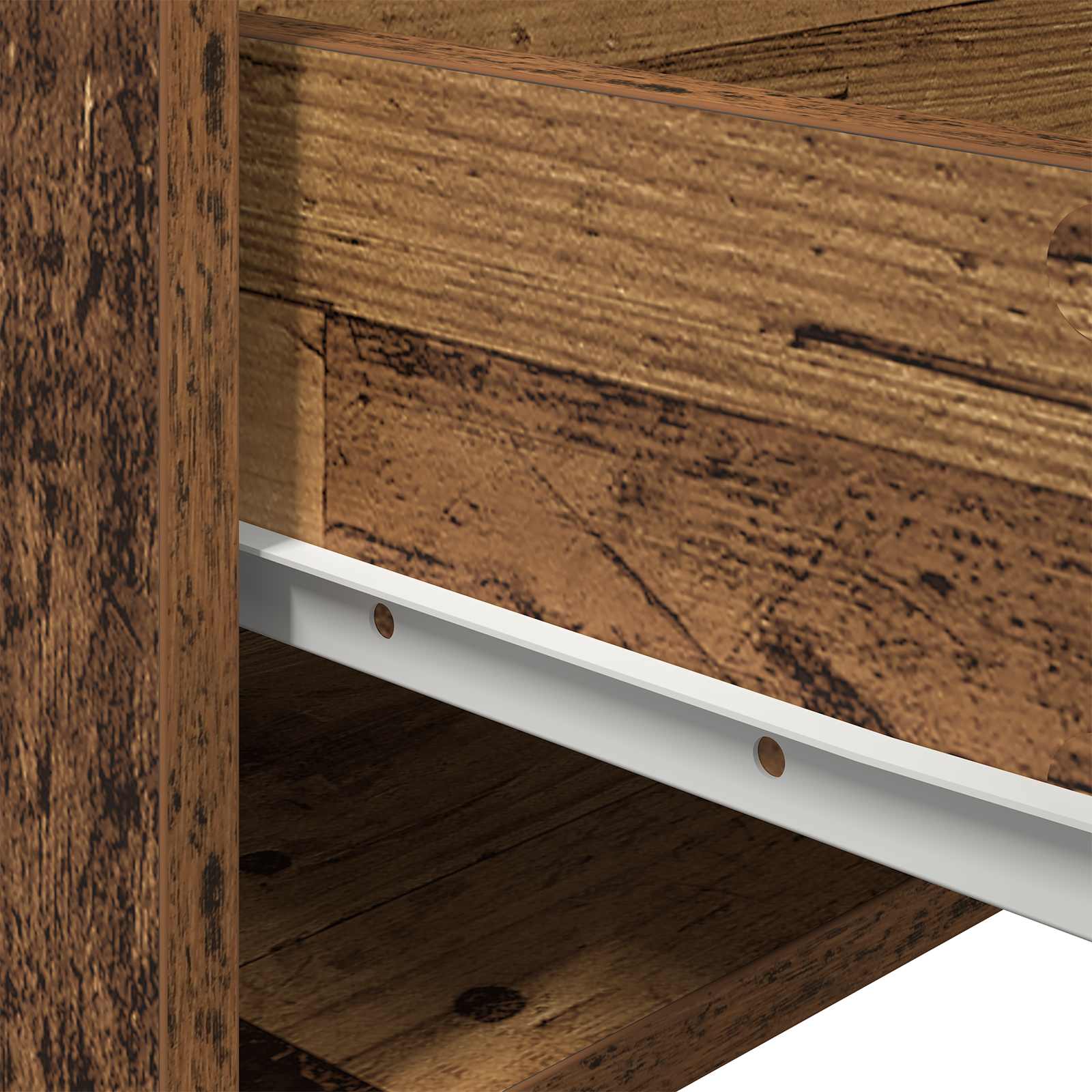 Stenska nočna omarica s predalom 2 pcs Star les Konstruiran les - slika 13