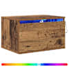 vidaXL Seinale kinnitatav &ouml;&ouml;kapp 2 tk Vana puit 50 x 36 x 30 cm