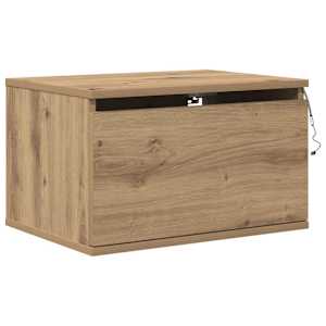 Nástěnná noční skříňka 2 pcs Artisanový dub 50 x 36 x 30 cm - obrázek 6