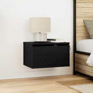 Stenska nočna omarica s predalom Črna Orehovina 50 x 36 x 30 cm
