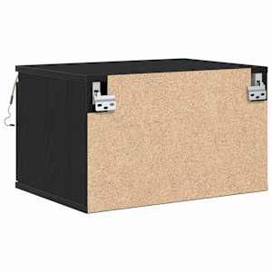 Nástěnná noční skříňka 2 pcs Černý dub 50 x 36 x 30 cm - obrázek 10