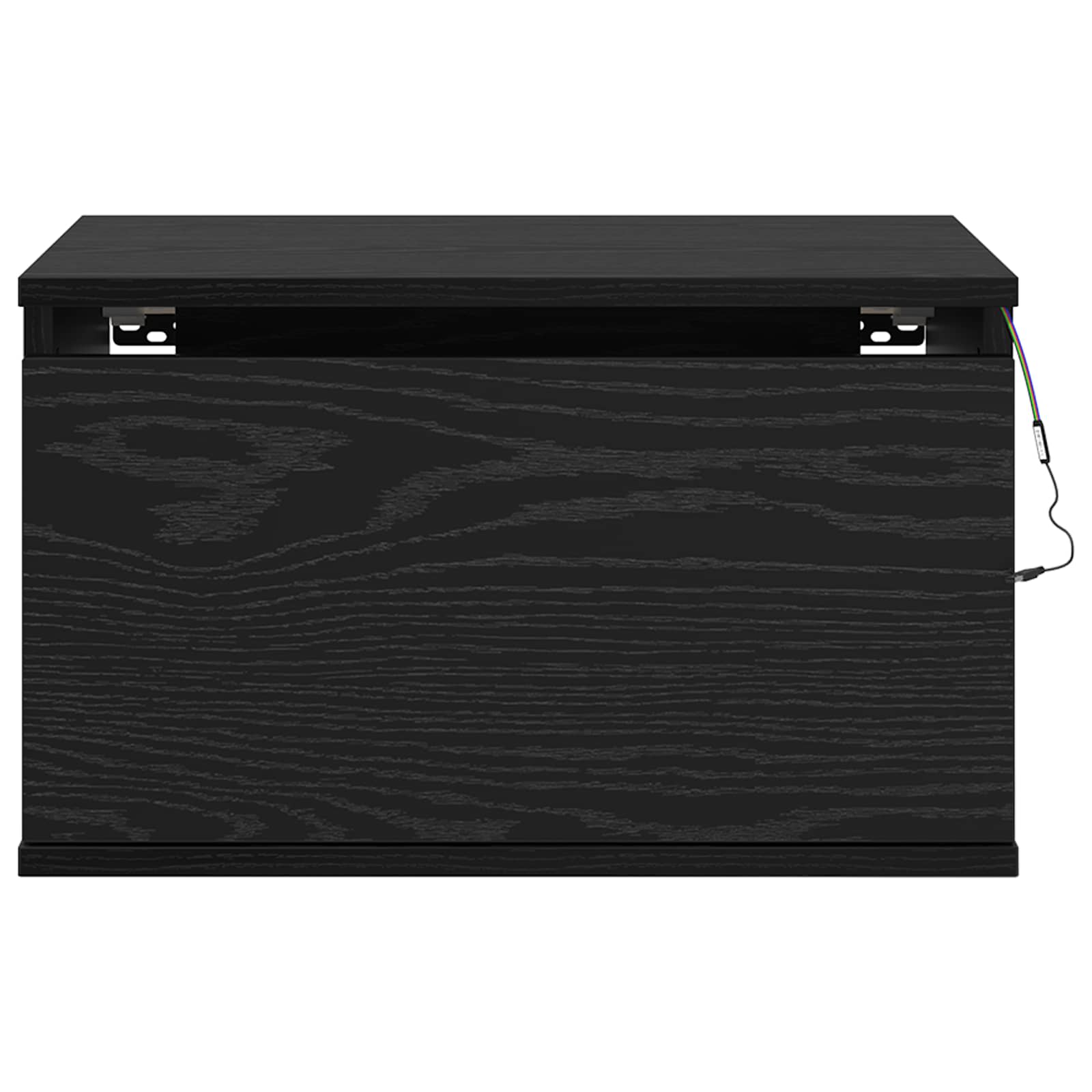 Стенен шкаф за нощно шкафче 2 pcs Черния дъб 50 x 36 x 30 см - Image 9