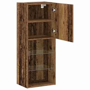 Sestava TV skříněk s LED Staré dřevo 40,5 x 30 x 102 cm - obrázek 6