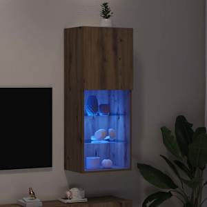 Sestava TV skříněk s LED Artisanový dub 40,5 x 30 x 102 cm - obrázek 5