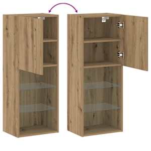 Sestava TV skříněk s LED Artisanový dub 40,5 x 30 x 102 cm - obrázek 13