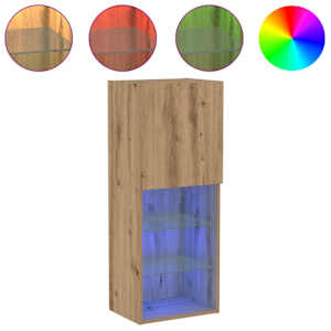 Sestava TV skříněk s LED Artisanový dub 40,5 x 30 x 102 cm - obrázek 4