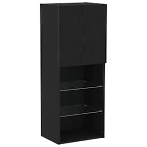 Sestava TV skříněk s LED Nástěnný Černý dub 40,5 x 30 x 102 cm - obrázek 2