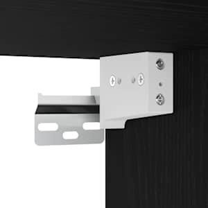 Floating Shelf with LED Light s policí Černá 40 x 28,5 x 40 cm - obrázek 10