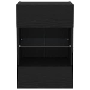 Sestava TV skříněk Nástěnný 2 pcs Černá 40 x 30 x 60,5 cm - obrázek 9